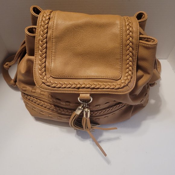 Just Fab Womens Shoulder Crossbody Handbag Faux - Picture 4 of 7